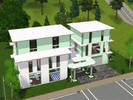 Sims 3 — Minty Fresh by gimmecheekin2 — The main living space has 2 bedrooms, 2 1/2 bathrooms, pool, basement, and