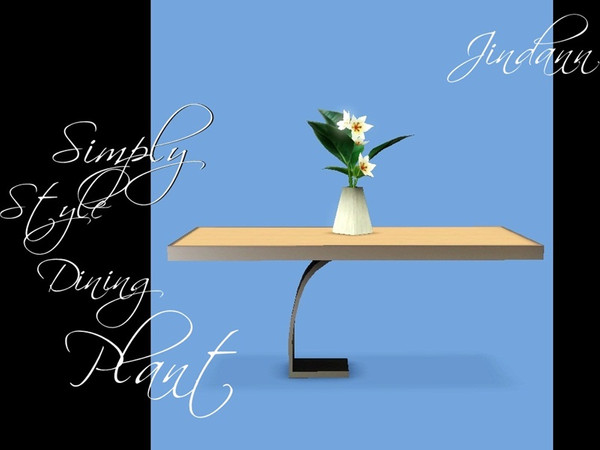 Sims 3 — Simply Style Dining Plant by Jindann — This plant is very cool with the cute white flowers between the green of