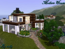 Sims 3 — Modern House by ivhy2 — This is a modern house for a couple. It has a very nice garden and you can fish in your