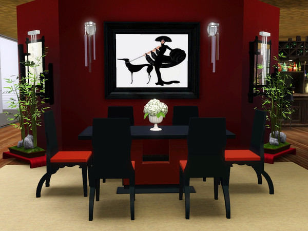 Sims 3 — Symphony in Black by spitzmagic — Symphony in Black by Erte. Erte(birth name birth name Romain de Tirtoff), the