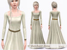 Sims 3 — Medieval Merchant Dress for teens by Isilra_ — Medieval gown for your merchant and peasant teen girs. Because