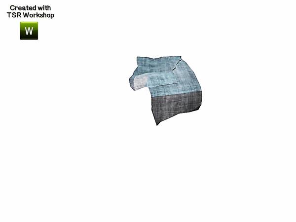Sims 3 — Blue Comfort Blanket by Trustime — Recolorable blanket. By Trustime