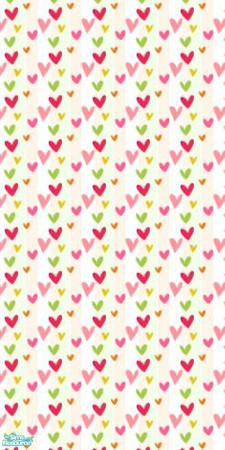 Sims 2 — Hearts wall by milla184 — :)