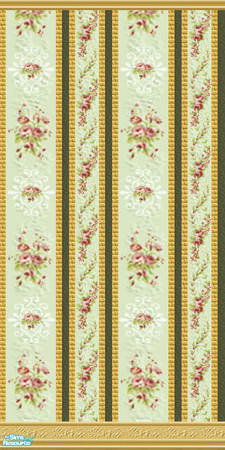 Sims 2 — Regent ***** - wall04 by perelinka — Elegant green wallpaper.