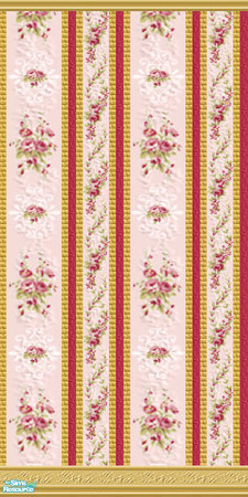 Sims 2 — Regent ***** - wall02 by perelinka — Elegant pink-red wallpaper.