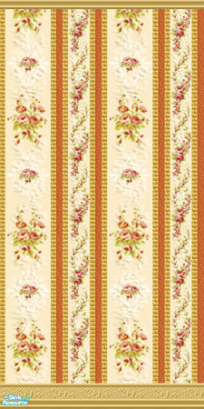 Sims 2 — Regent ***** - wall01 by perelinka — Elegant yellow wallpaper.