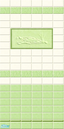 Sims 2 — SPA - wall03 by perelinka — Tiled wall with big motif.