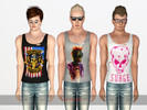 Sims 3 — BLOOD_punk T-shirt by blood142 — T-shirt by BLOOD