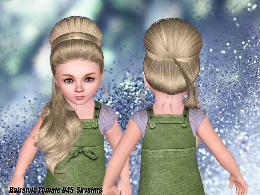 The Sims Resource Skysims Hair Toddler 045