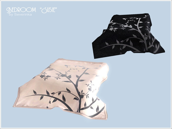 Sims 3 — Blanket for double bed by Severinka_ — Created by Severinka, Soft silk blanket on a double bed. Put it on your