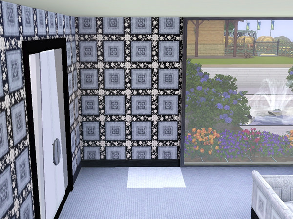 Sims 3 — Wallpaper by nefertiti781 — just a wallpaper pattern in game which i have just recoloured to use in my new