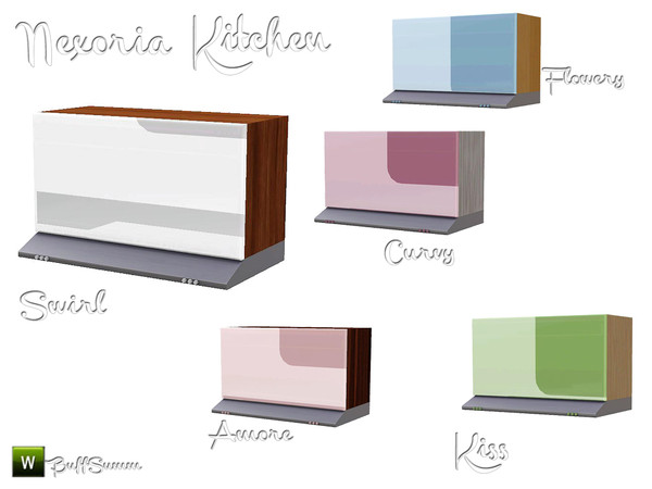 Sims 3 — Nexoria Kitchen Hood by BuffSumm — Design-oriented modern kitchen. Clear and straight-lined characterize the