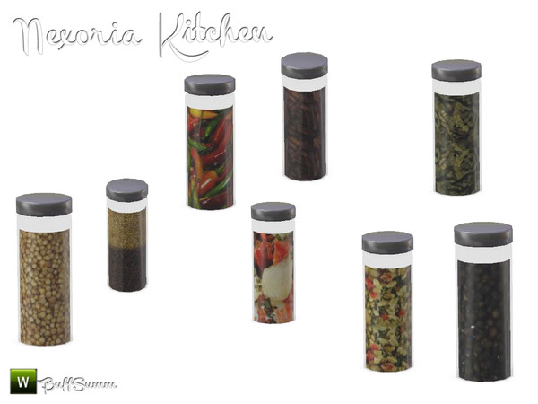 Sims 3 — Nexoria Kitchen Spices small by BuffSumm — Design-oriented modern kitchen. Clear and straight-lined characterize