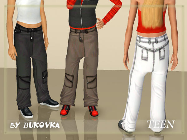 The Sims Resource - Bottom pants Tomboy Girl TF