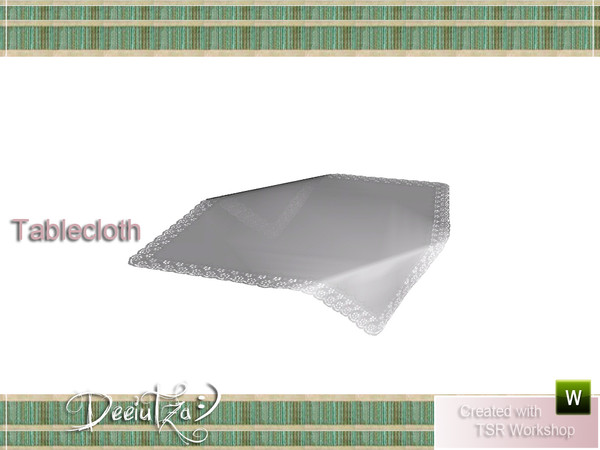 Sims 3 — Stylish Dining Room Tablecloth by deeiutza — By deeiutza @TSR