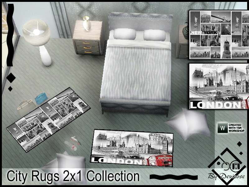 The Sims Resource | City Rugs 2x1 Collection