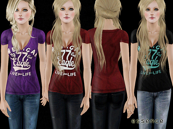 Sims 3 — Eagle by simseviyo — New outfit with a nice t-shirt