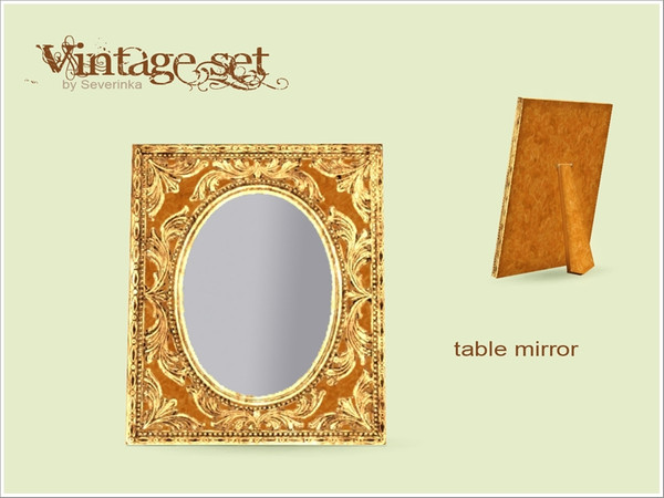 Sims 3 — Table Mirror by Severinka_ — Created by Severinka, Desktop mirror in inlaid frame For an elegant decoration of