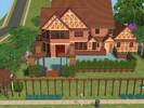 Sims 2 — 68 I owe you one avenue by blooker666 —  a small house with a nice yard and lots of stuff to sell .