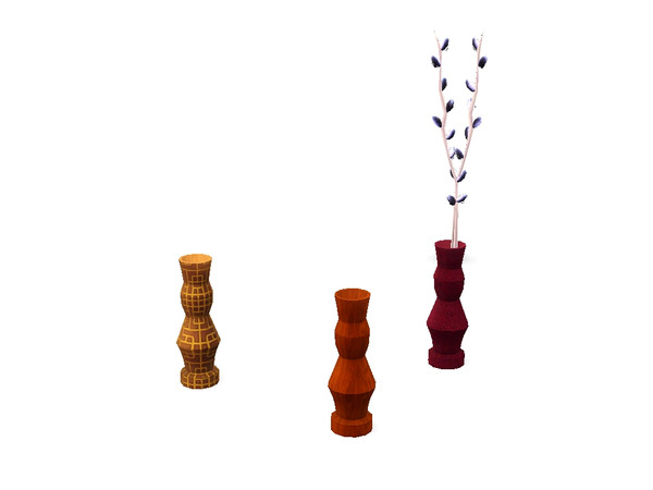 Sims 3 — Golden Romance Tall Vase by Rennara — Golden Romance Tall Vase. This vase has a slot in the top to place plant
