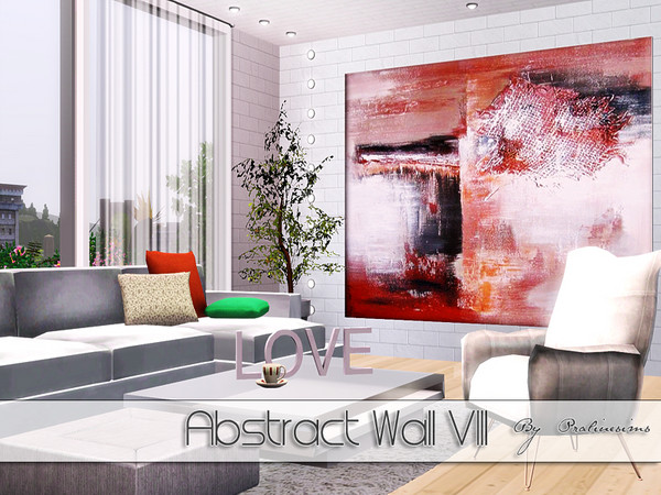 Sims 3 — Abstract Wall VIII by Pralinesims — By Pralinesims 
