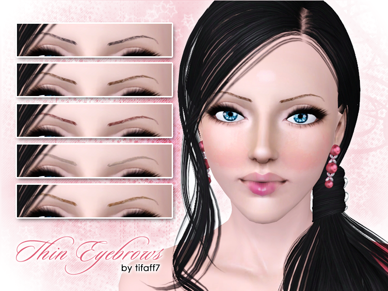 The Sims Resource Thin Eyebrows