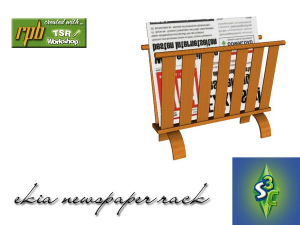 Sims 3 — S3C ekia newspaper rack by ruhrpottbobo — S3C ekia newspaper rack