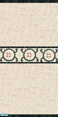 Sims 2 — Emerald Path Wall Covering by mianatw1 — Walk along to any gem-colored city of your choice with this lovely