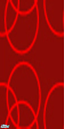 Sims 2 — Crazy Red Circles Wallpaper by nevaberry — Need to make those dull walls different and bright? Try this