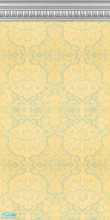 Sims 2 — ManhattanDamask_Sage by Cynic08 — A set of 11 different wallpapers for your Sim\'s home. Colors include: Aqua,