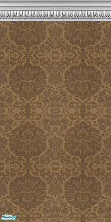Sims 2 — ManhattanDamask_Brown by Cynic08 — A set of 11 different wallpapers for your Sim\'s home. Colors include: Aqua,