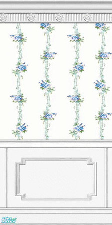 Sims 2 — Rose Garden Walls, Set 10 - 09 by elektra274 — 9 of 30 walls designed to coordinate with my \"Rose