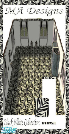 Sims 2 — MA Designs Black White Collection by makailaandrews — This collection includes a sink, toilet, shower, mirror,