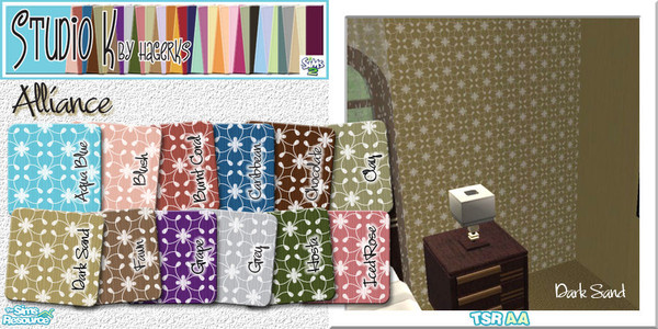 Sims 2 — Studio K Alliance_01 by StudioKhagerks — 1-12 of 36 colors. A nice, simple design on a subtle vertical