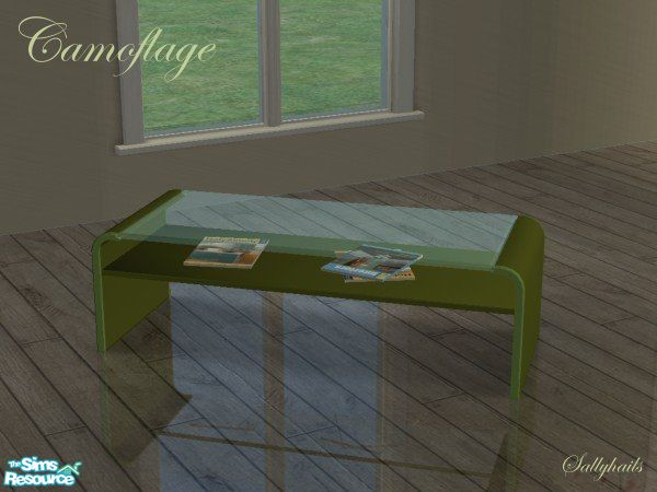 Sims 2 — Camoflage Arizona Add Ons - Coffee Table by sallyhails — I\'ve decided to do a Camoflage recolour of the Arizona