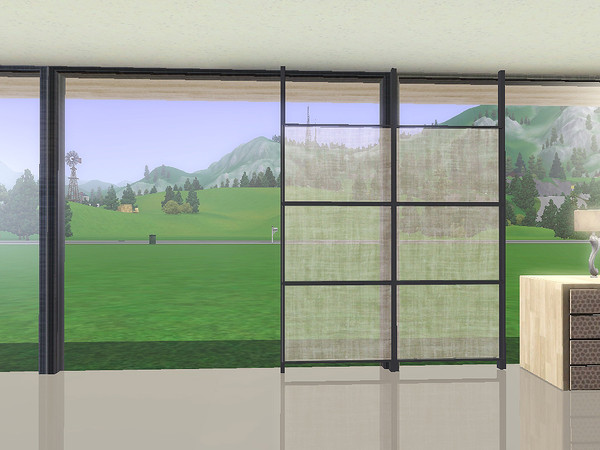 Sims 3 — Ung999_Blind 01_2Tile by ung999 — Ung999_Blind 01_2 Tile @ TSR - Can also be used as room-divider