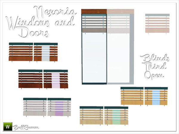 Sims 3 — Nexoria Addons Blinds Third by BuffSumm — Design-oriented modern addons. Clear and straight-lined characterize