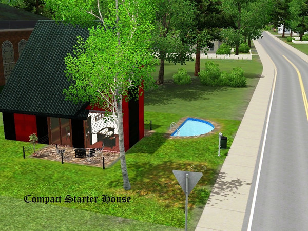 Sims 3 — Compact Starter House by Aabha2 — A Starter House to a start a Family in a very compact style.
