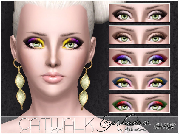 Sims 3 — Catwalk Eyeshadow Sharp by Pralinesims — New beautiful, elegant eyeshadow for your sims! Your sims will love