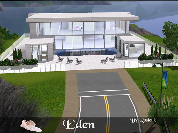 Sims 3 — Eden by Rosieuk — Eden was built in Sunset Valley,this is a beautiful family seaside home,it has five wonderfull