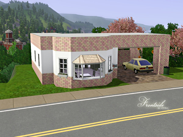 Sims 3 — Cherry Blossom by iTVXQ — Do you like pink? Then you should go for this small one room, one bath house! This