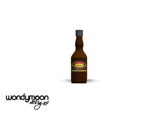 Sims 3 — Copper Bar Bottle IV by wondymoon — - Copper Dining - Bar Bottle IV - wondymoon@TSR - Sep'2012