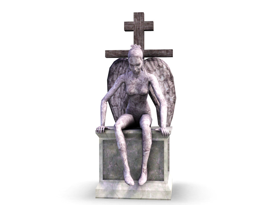 The Sims Resource Sitting Angel Statue