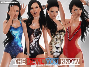 Sims 3 — The Devil You Know Set by miraminkova — Choose the swimwear style that suits best your personality. Which one is