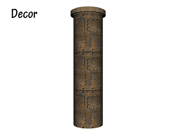Sims 3 — Airlock Small Shaft (joining pipe) by Cyclonesue — Use with the bent pipe shaft to join through lower floors. By