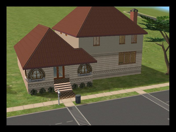 Sims 2 — Old World Side-Split by former_ussr2 — A side-split house, in the \"old world\" european-inspired