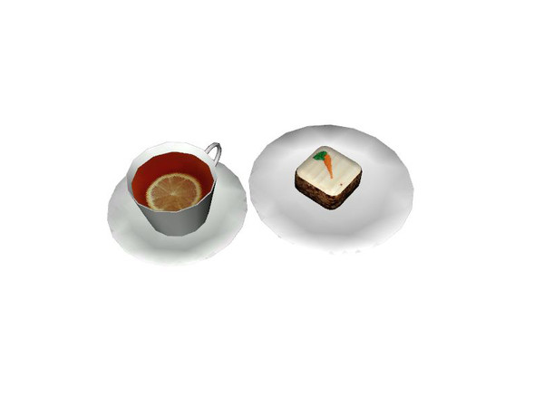 Sims 3 — Cosy Kitchen/ Dining Tea and cake by Lulu265 — Part of the Cosy Kitchen/ Dining Set Please DO NOT clone , or