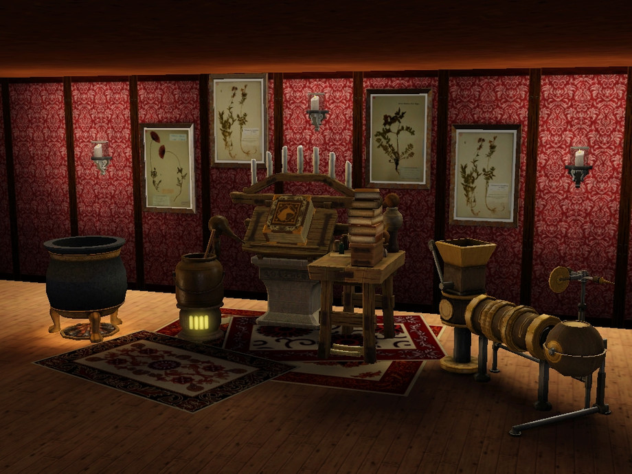 The Sims Resource - GW_painting posters_herbarium_9 items