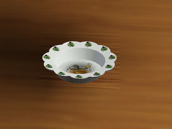Sims 3 — Garage Shabby Chic Dining Stackable Bowl by TheNumbersWoman — Distressed and Cheapo Furniture. By