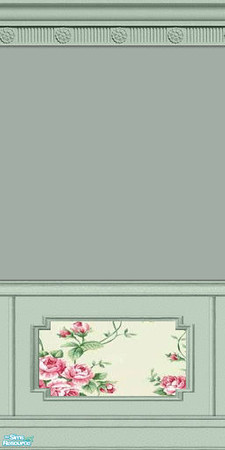Sims 2 — Rose Garden Walls, Set 4 - 21 by elektra274 — 21 of 28 walls designed to coordinate with my \"Rose